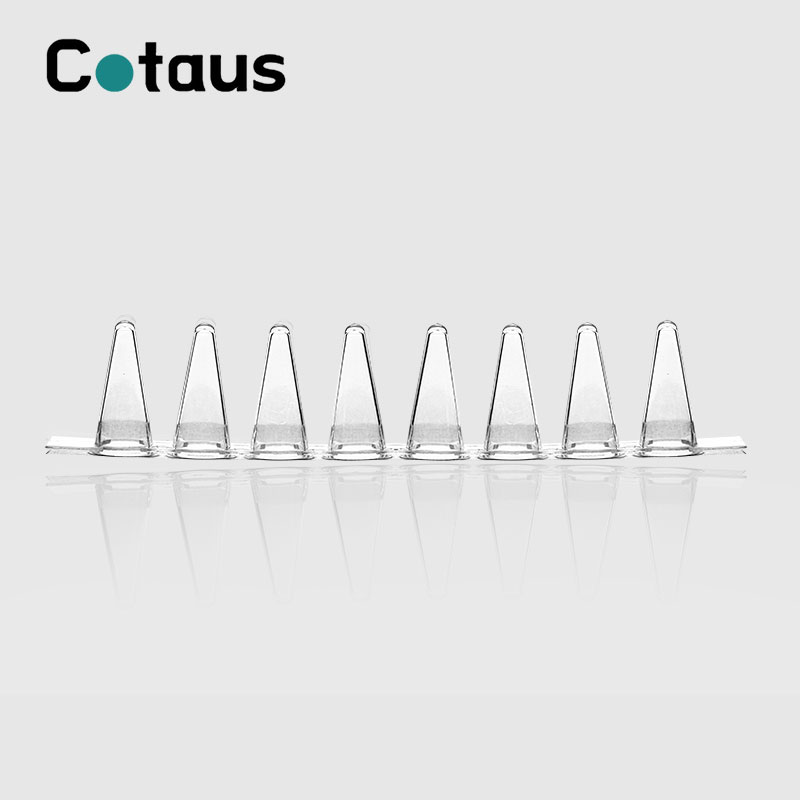 0.1 مل أنابيب شفافة PCR 8-Strip